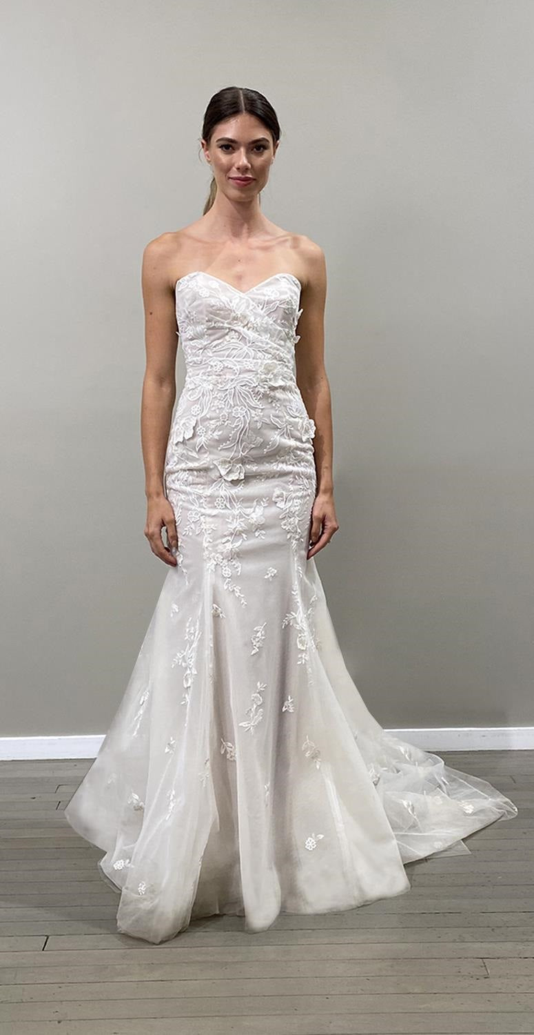 Strapless Trumpet Wedding Dress Bridal and Formal Strapless Trumpet Wedding Dress Bridal and Formal