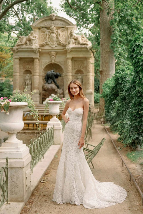Floral Lace Wedding Dress Bridal and Formal Floral Lace Wedding Dress Bridal and Formal