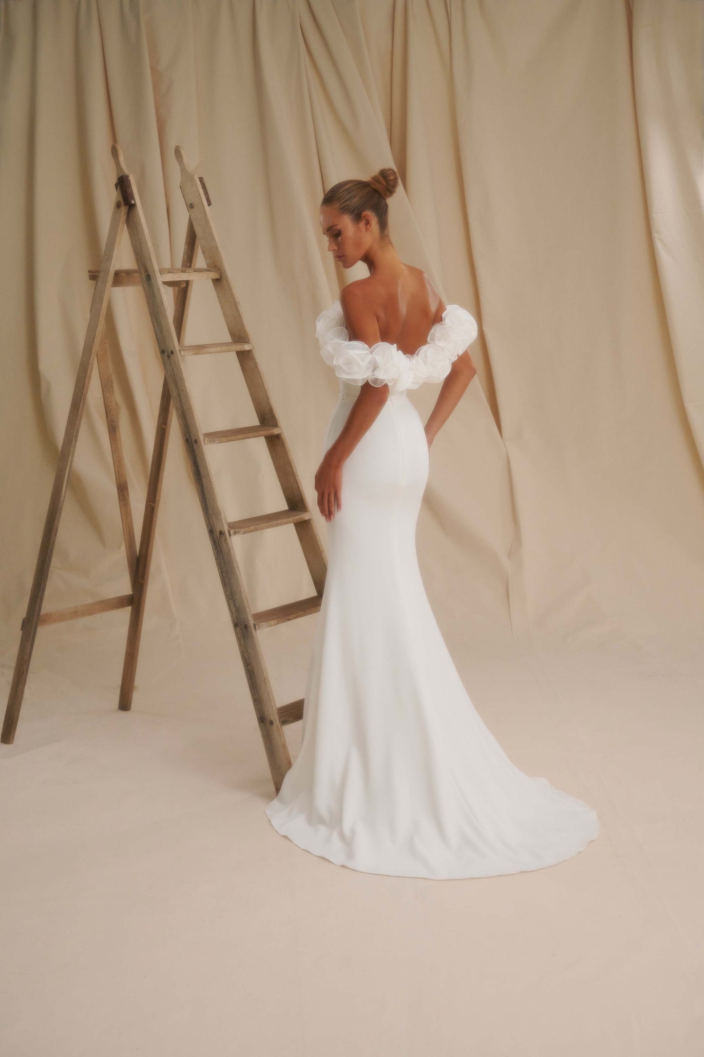 Off-the-Shoulder Wedding Dress