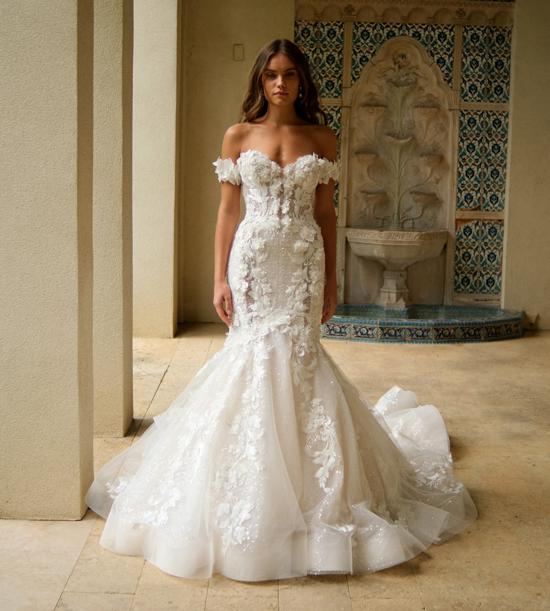 fitted lace wedding dress Beaded Fit-Flare Wedding Dress Bridal and Formal fitted lace wedding dress Beaded Fit-Flare Wedding Dress Bridal and Formal