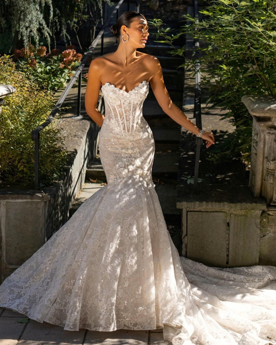 alencon lace dress Alencon Lace Wedding Dresses