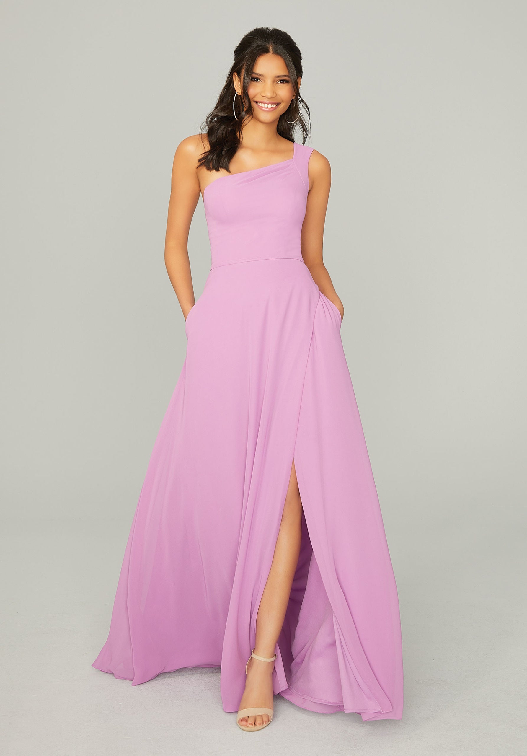 One Shoulder Chiffon Bridesmaid Dress – Bridal and Formal One Shoulder Chiffon Bridesmaid Dress – Bridal and Formal