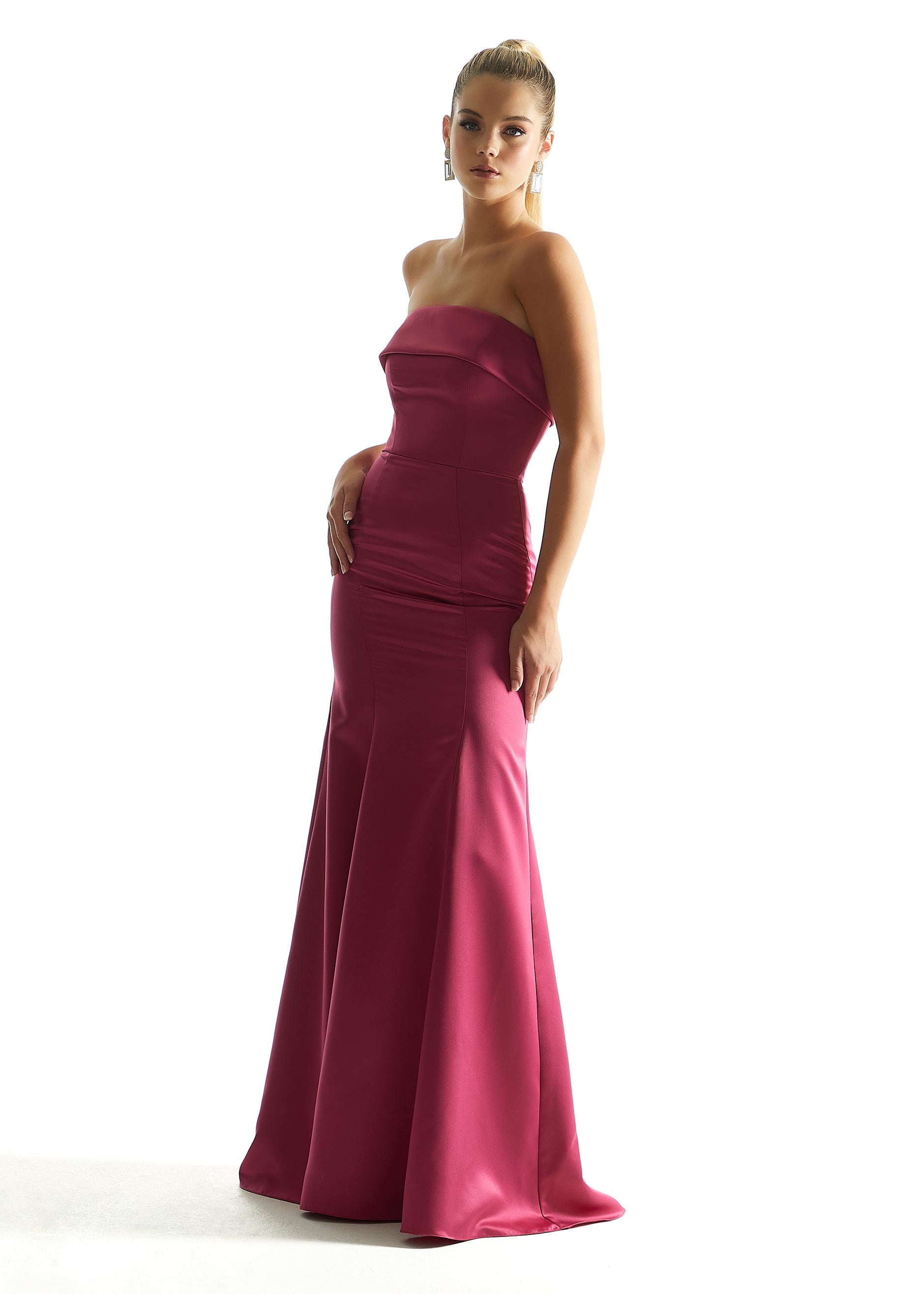 Cuffed Neckline Bridesmaid Dress Bridal and Formal Cuffed Neckline Bridesmaid Dress Bridal and Formal