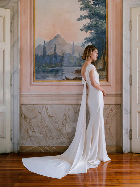 Asymmetrical Neckline Wedding Dresses Modern & Chic Bridal Gowns Bridal and Formal Asymmetrical Neckline Wedding Dresses Modern & Chic Bridal Gowns Bridal and Formal