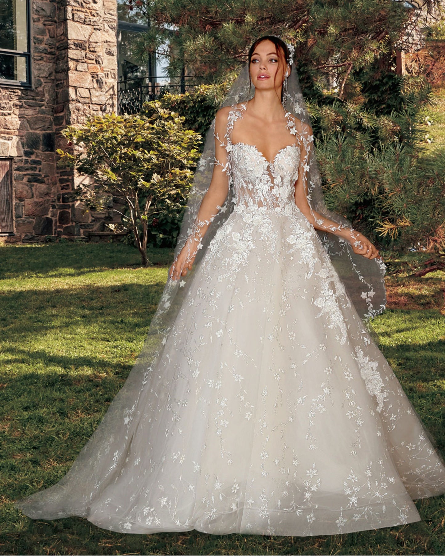 Beaded Lace Wedding Gown