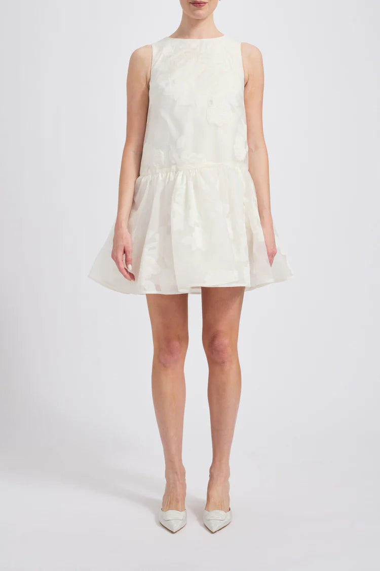 Rose Fil Coupé Little White Dress – Bridal and Formal Rose Fil Coupé Little White Dress – Bridal and Formal