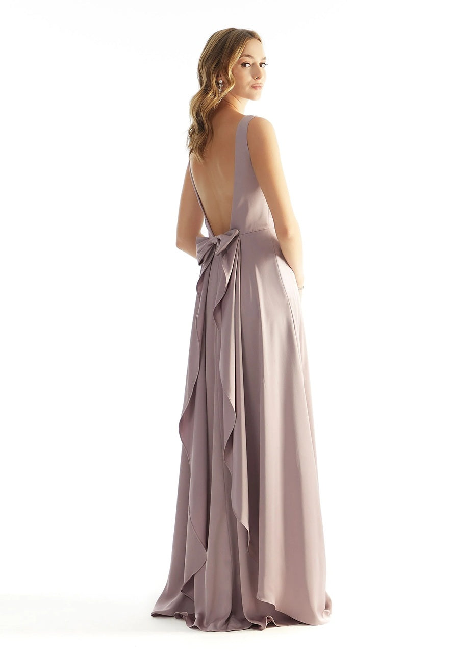 Bow Detail Open Back Bridesmaid Dress
