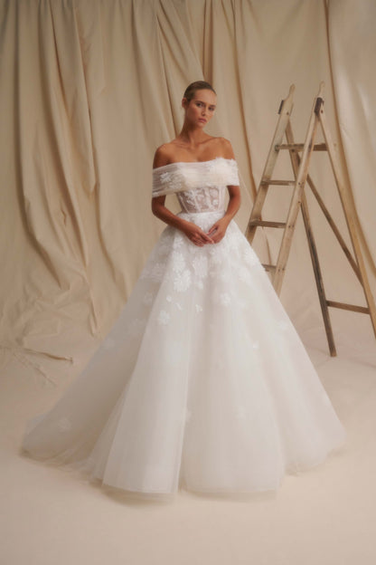 Lace Appliqué Wedding Dress