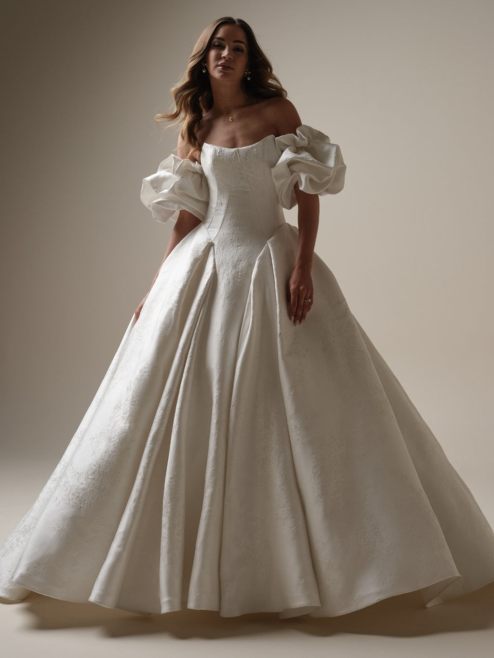 Fortune Marie Wedding Dress with zipper closure