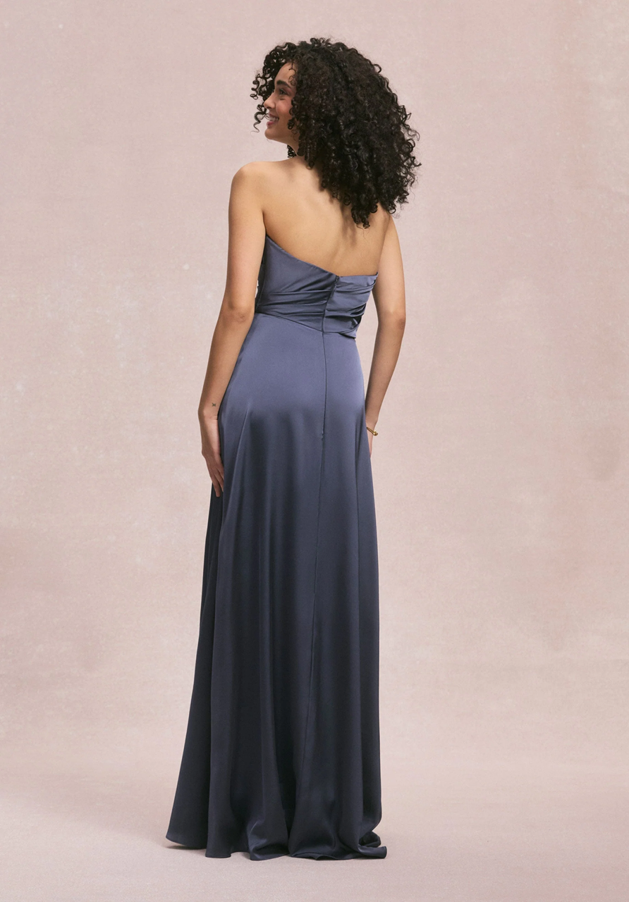 Soft Scoop Luxe Satin Bridesmaid Dress