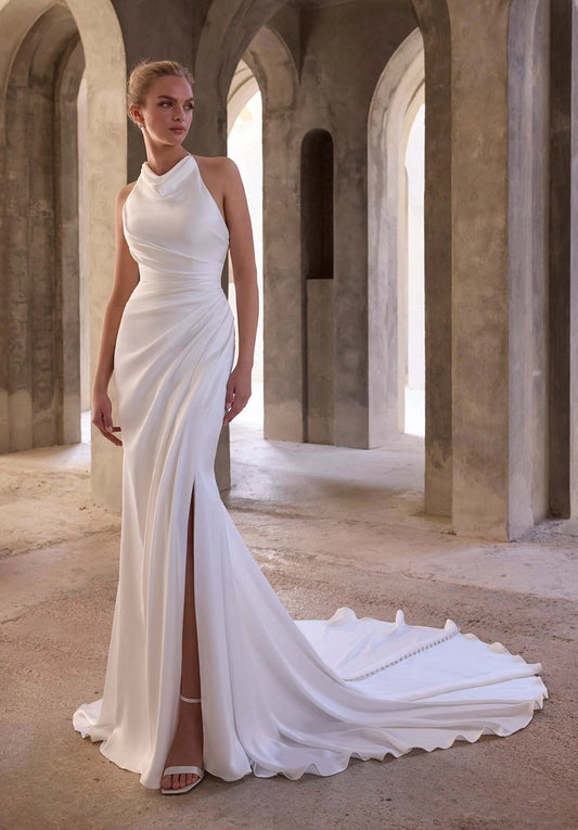 Halter Neckline Wedding Dresses Chic & Modern Bridal Gowns Bridal and Formal Halter Neckline Wedding Dresses Chic & Modern Bridal Gowns Bridal and Formal