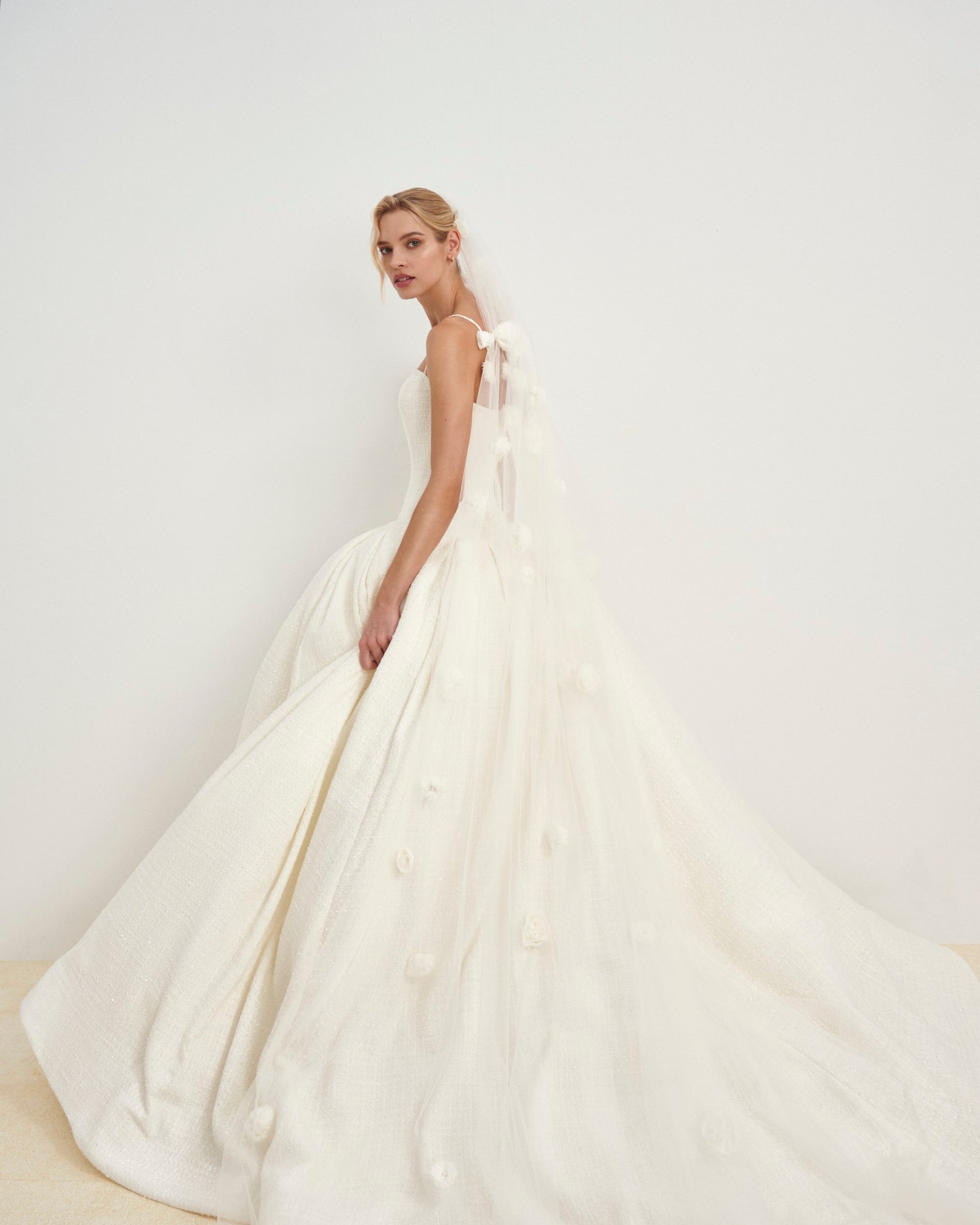 Drop Waist Tweed Wedding Dress Bridal and Formal Drop Waist Tweed Wedding Dress Bridal and Formal