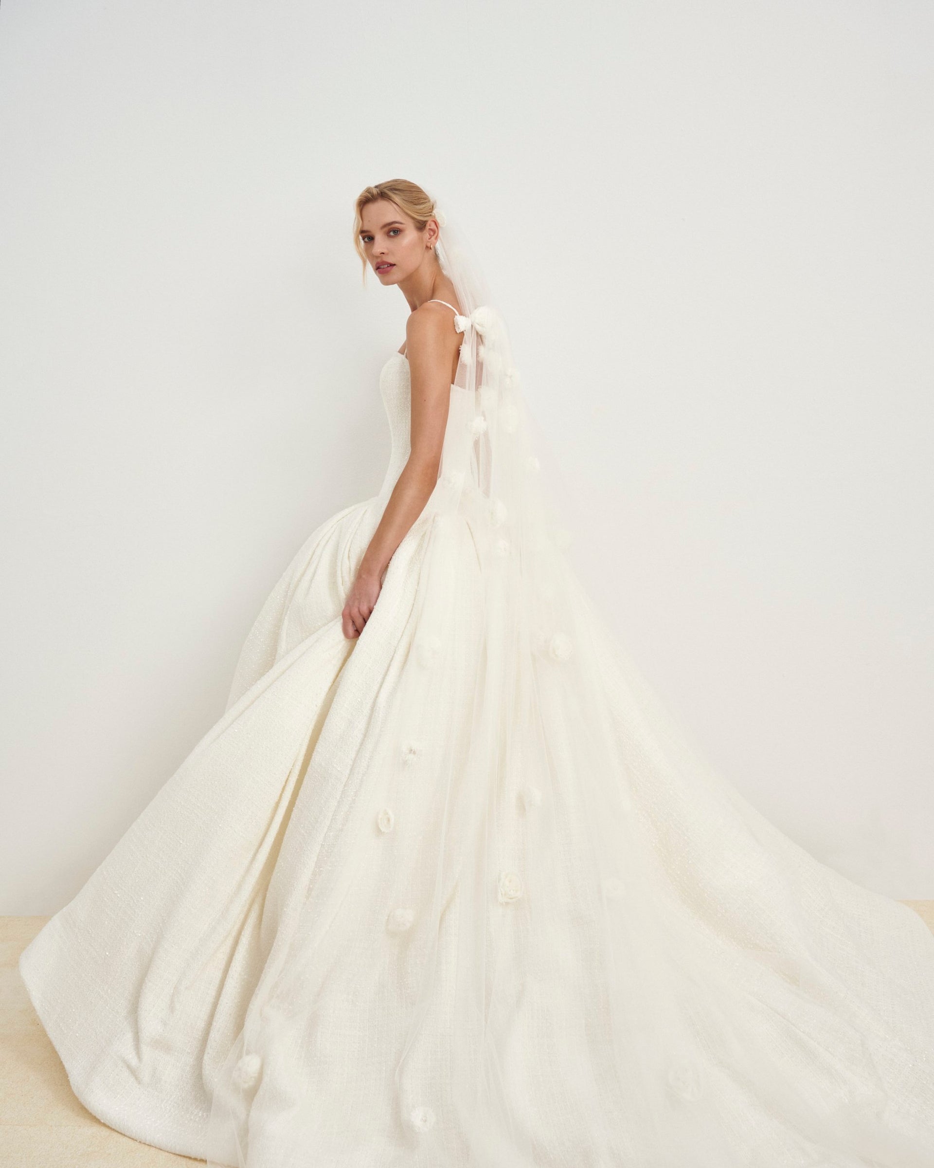 Drop Waist Tweed Wedding Dress – Bridal and Formal