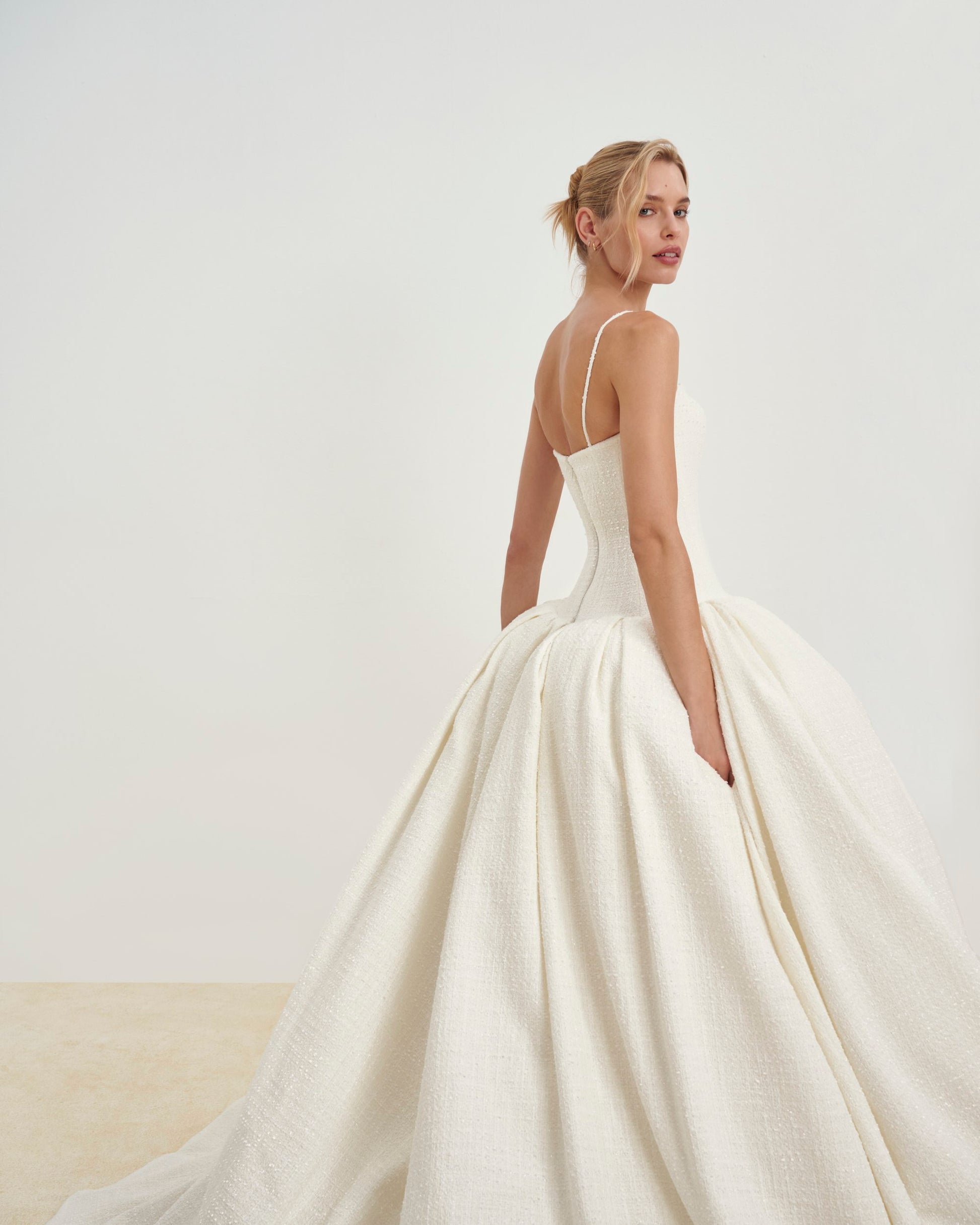 Drop Waist Tweed Wedding Dress Bridal and Formal Drop Waist Tweed Wedding Dress Bridal and Formal