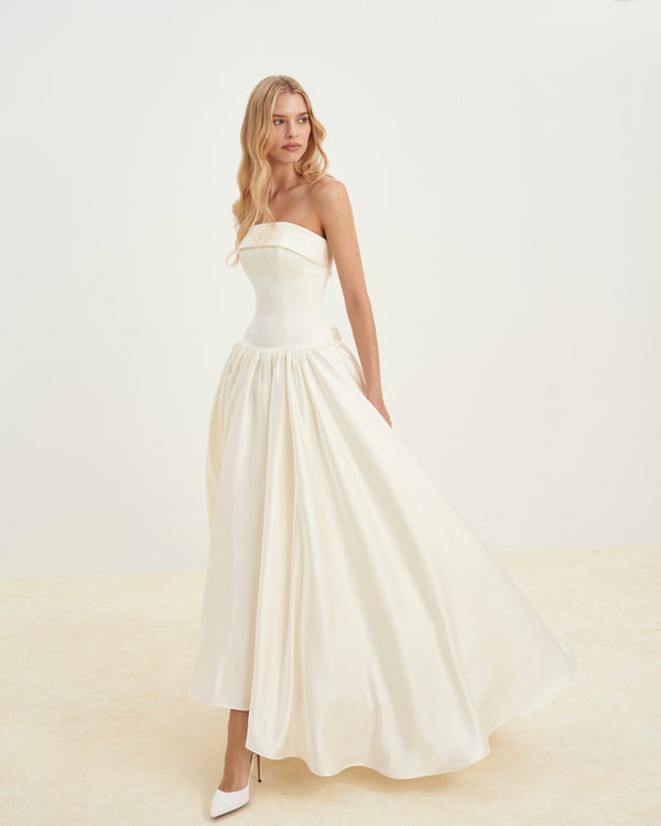 Hi Low Satin Dress main image 0