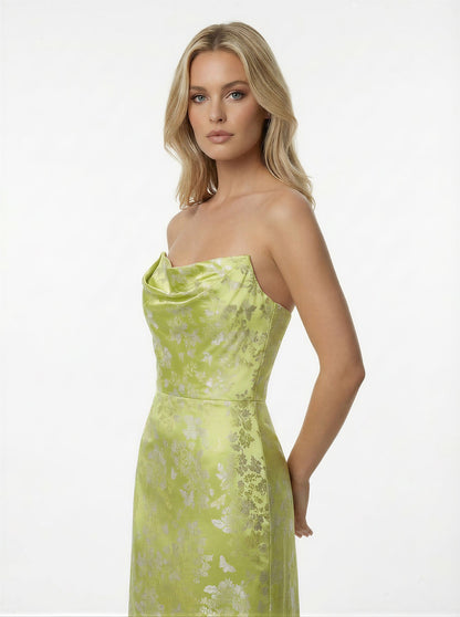 Sculpted Jacquard Bridesmaid Dress