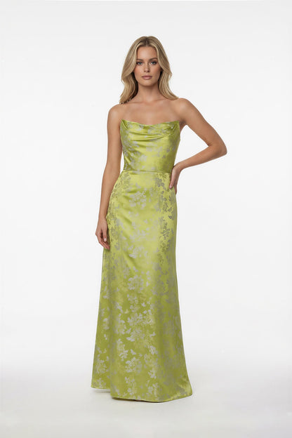 Sculpted Jacquard Bridesmaid Dress