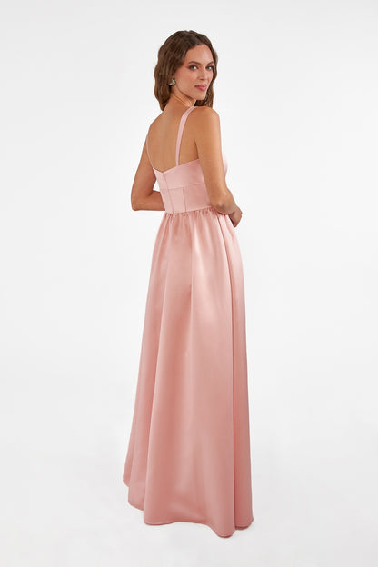 Romantic Satin A-Line Bridesmaid Dress