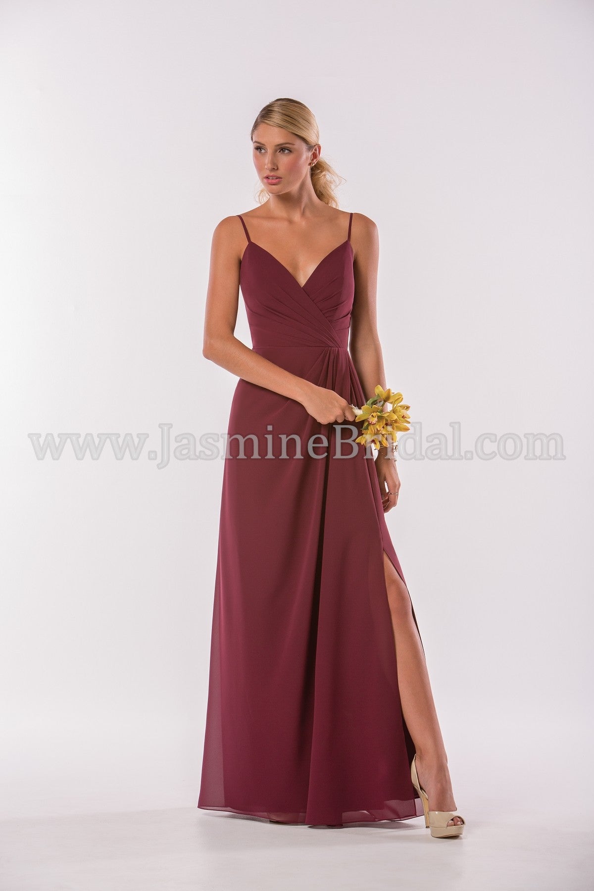 Chiffon Ruffle Back Bridesmaid Dress – Bridal and Formal