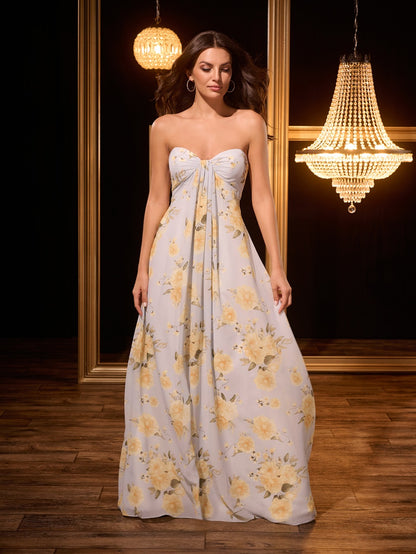 Empire Waist Chiffon Bridesmaid Dress