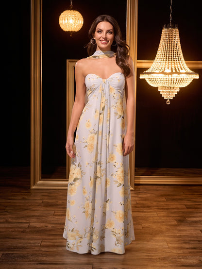 Empire Waist Chiffon Bridesmaid Dress