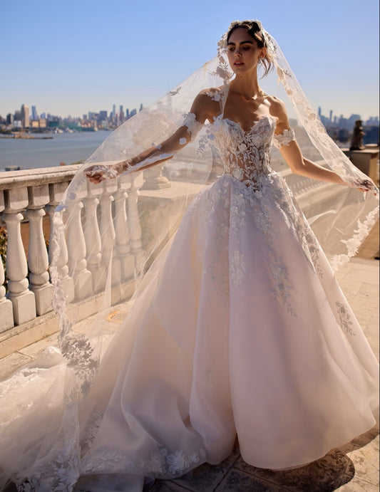 Strapless Sweetheart A-Line Wedding Dress