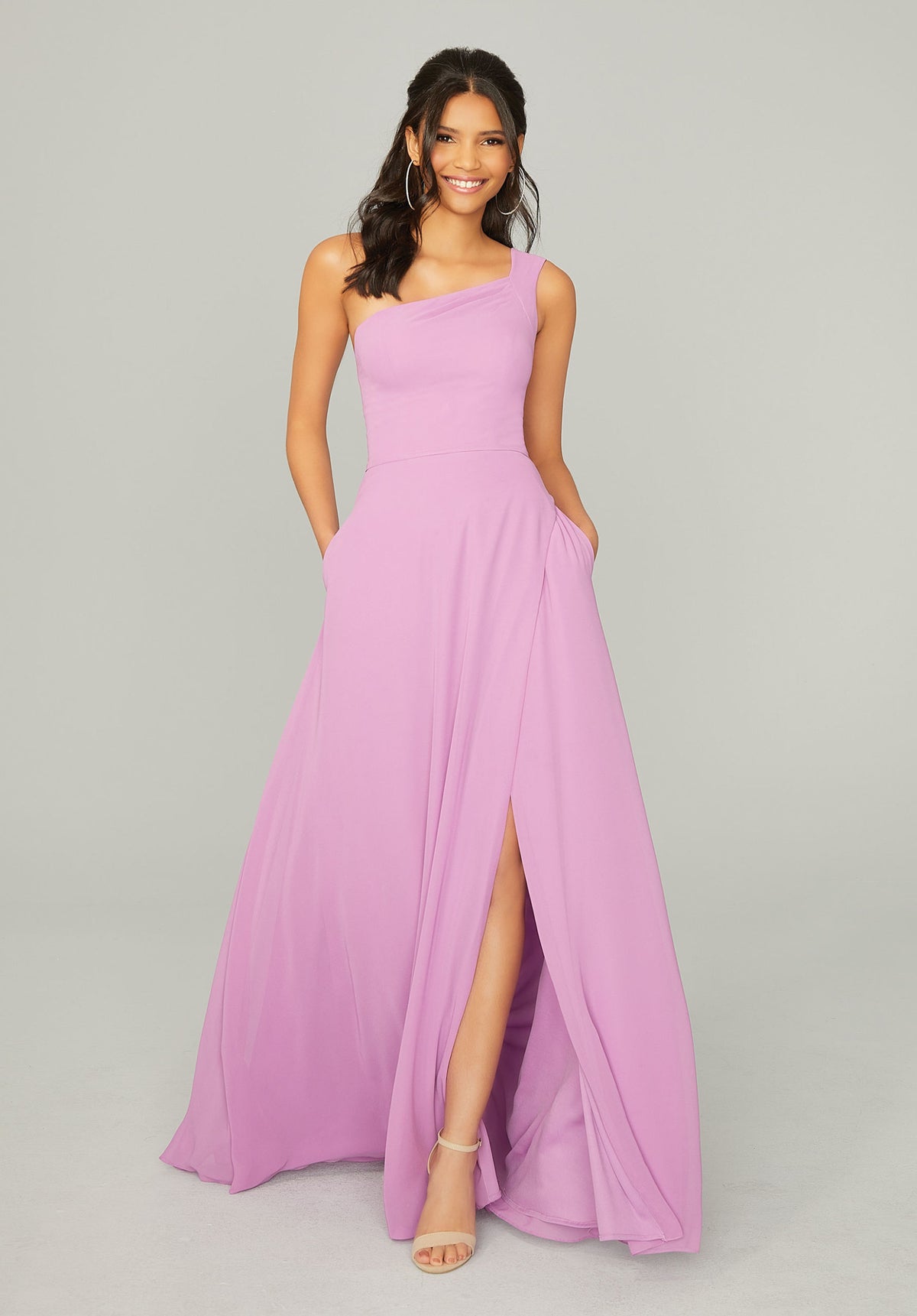 one shoulder chiffon bridesmaid dresses Dress – Bridal and Formal Size:UK 16 / US 12 romantic finish product-type-Short Sleeve Victoria Beckham Frances Midi