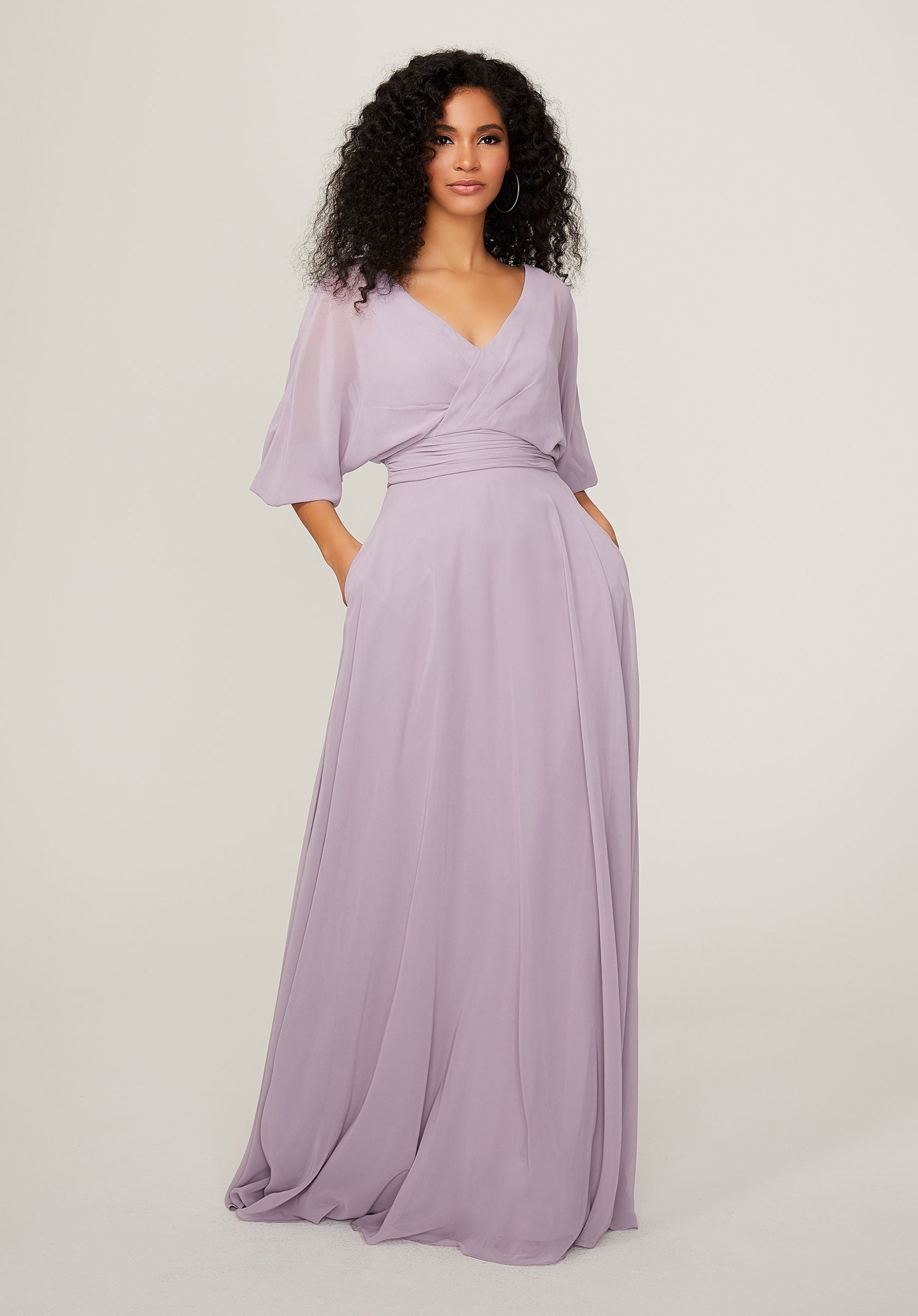 Chiffon Ruched Waist Bridesmaid Dress – Bridal and Formal
