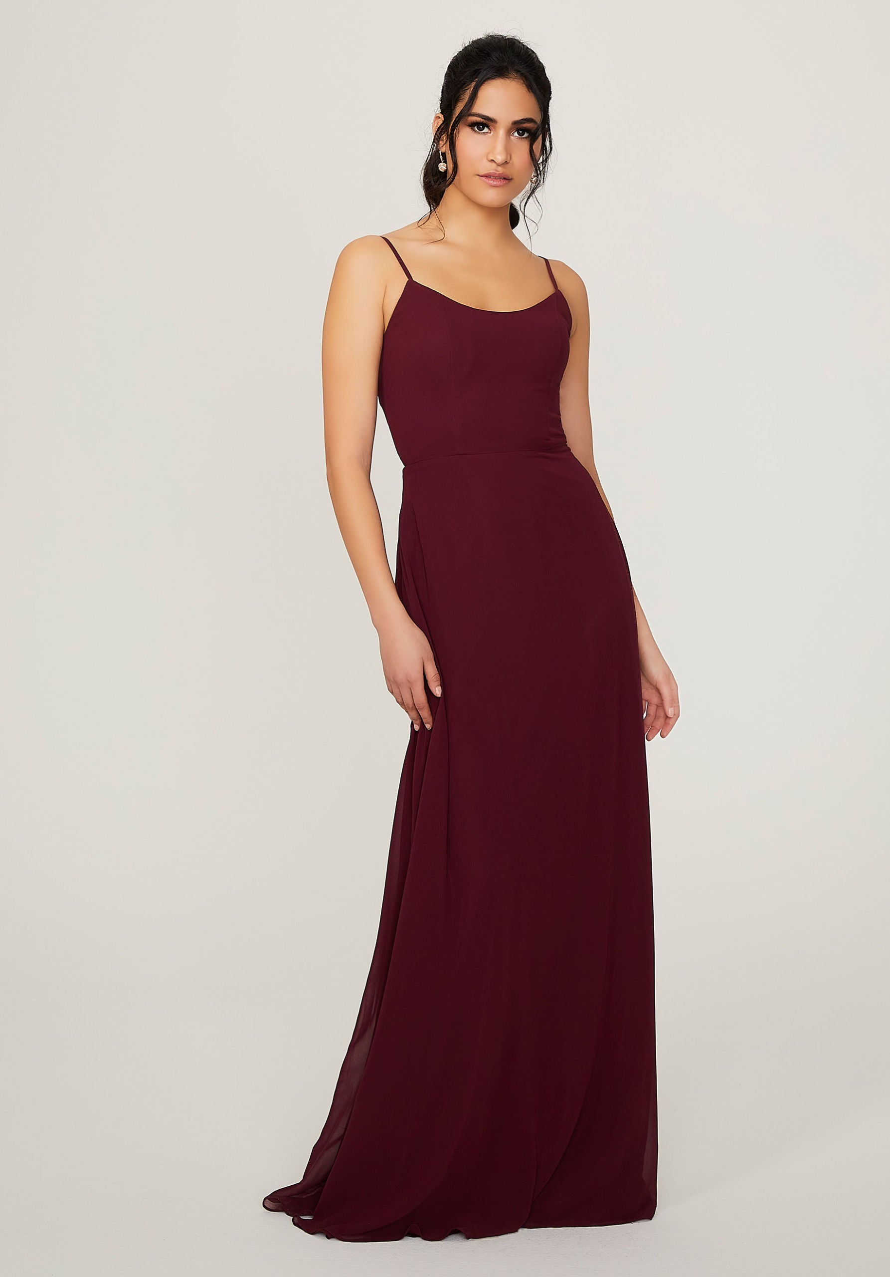 Scoop Neck Chiffon Bridesmaid Dress Bridal and Formal Scoop Neck Chiffon Bridesmaid Dress Bridal and Formal