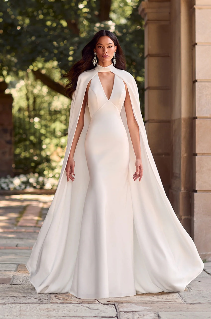 Charmeuse Halter Wedding Dress
