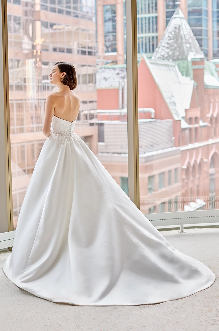 Laser Cut Lace Wedding Dress