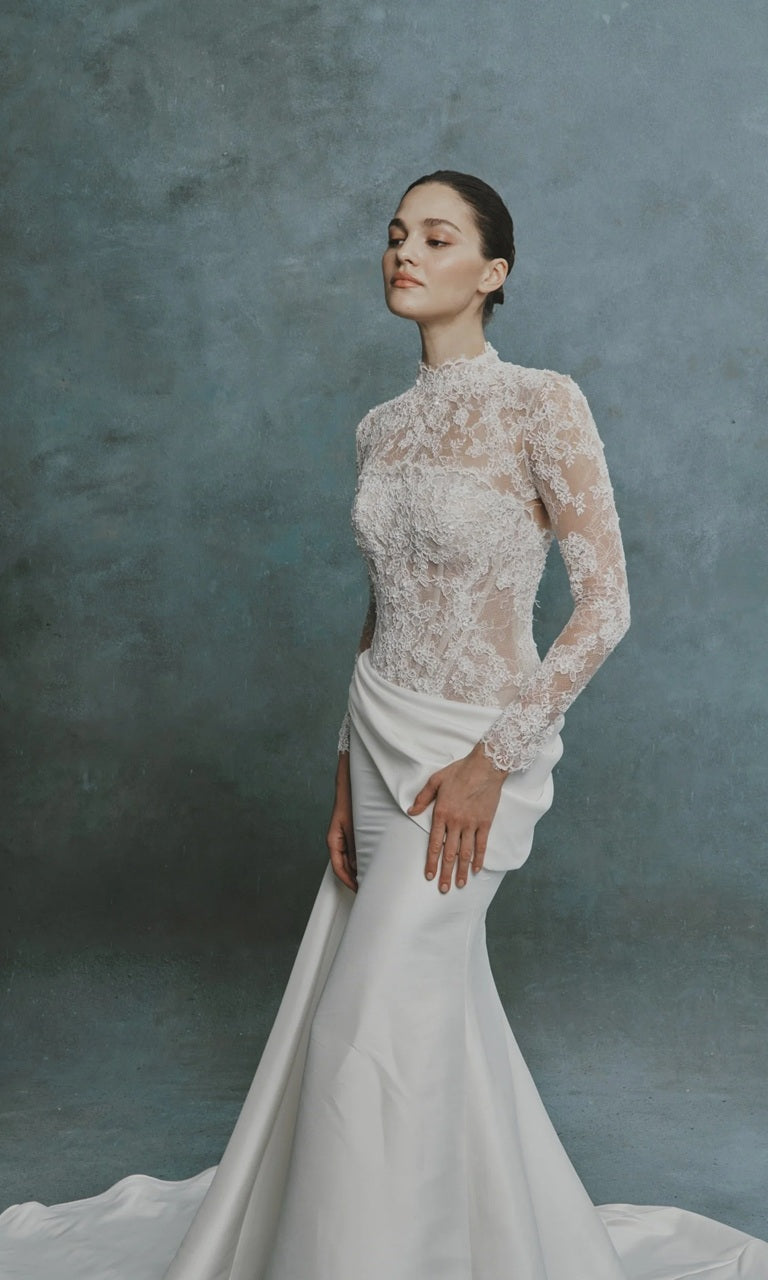 Strapless Lace Corset Mermaid Wedding Dress