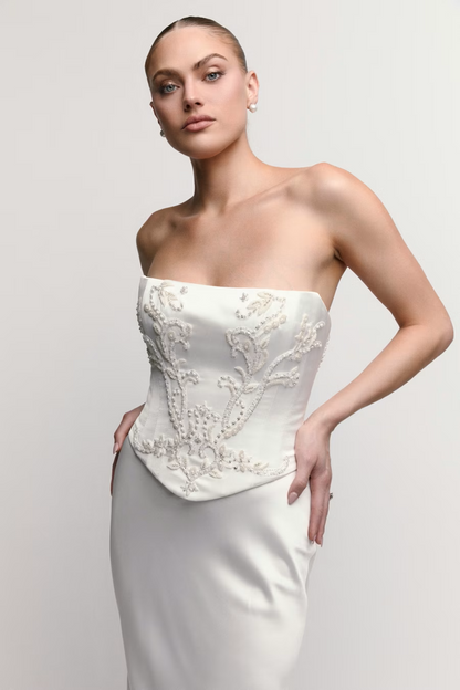 Christel with Scarf Wedding Dress