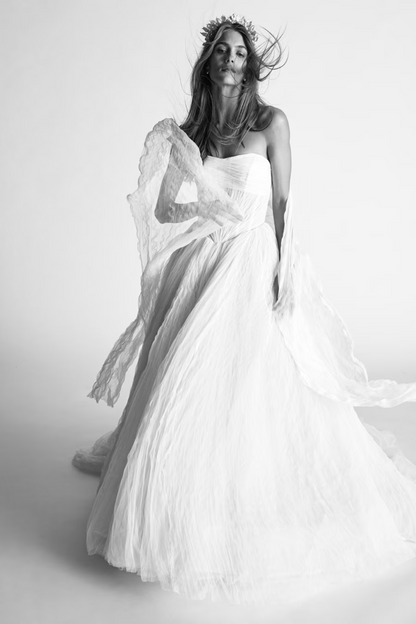 Corneilia with Scarf Wedding Dress