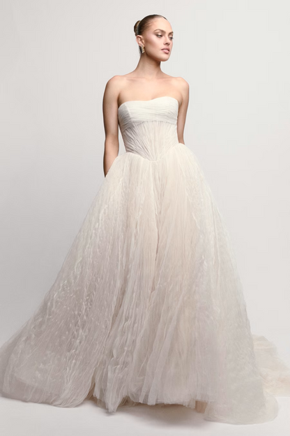 Corneilia with Scarf Wedding Dress