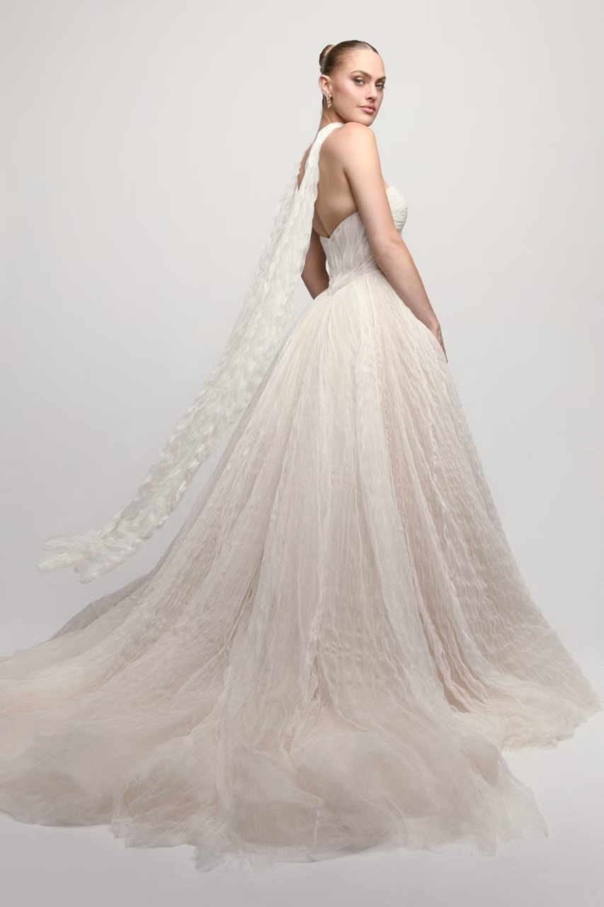 Corneilia with Scarf Wedding Dress