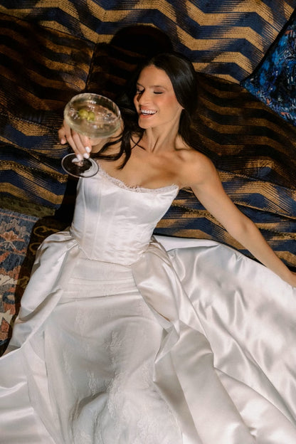 Iris with Overskirt Wedding Dress