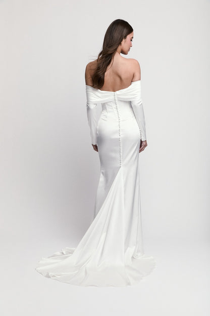 Cricket with Sleeves Wedding Dress