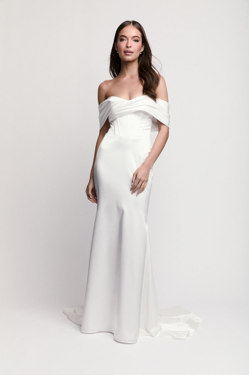 Cricket with Sleeves Wedding Dress