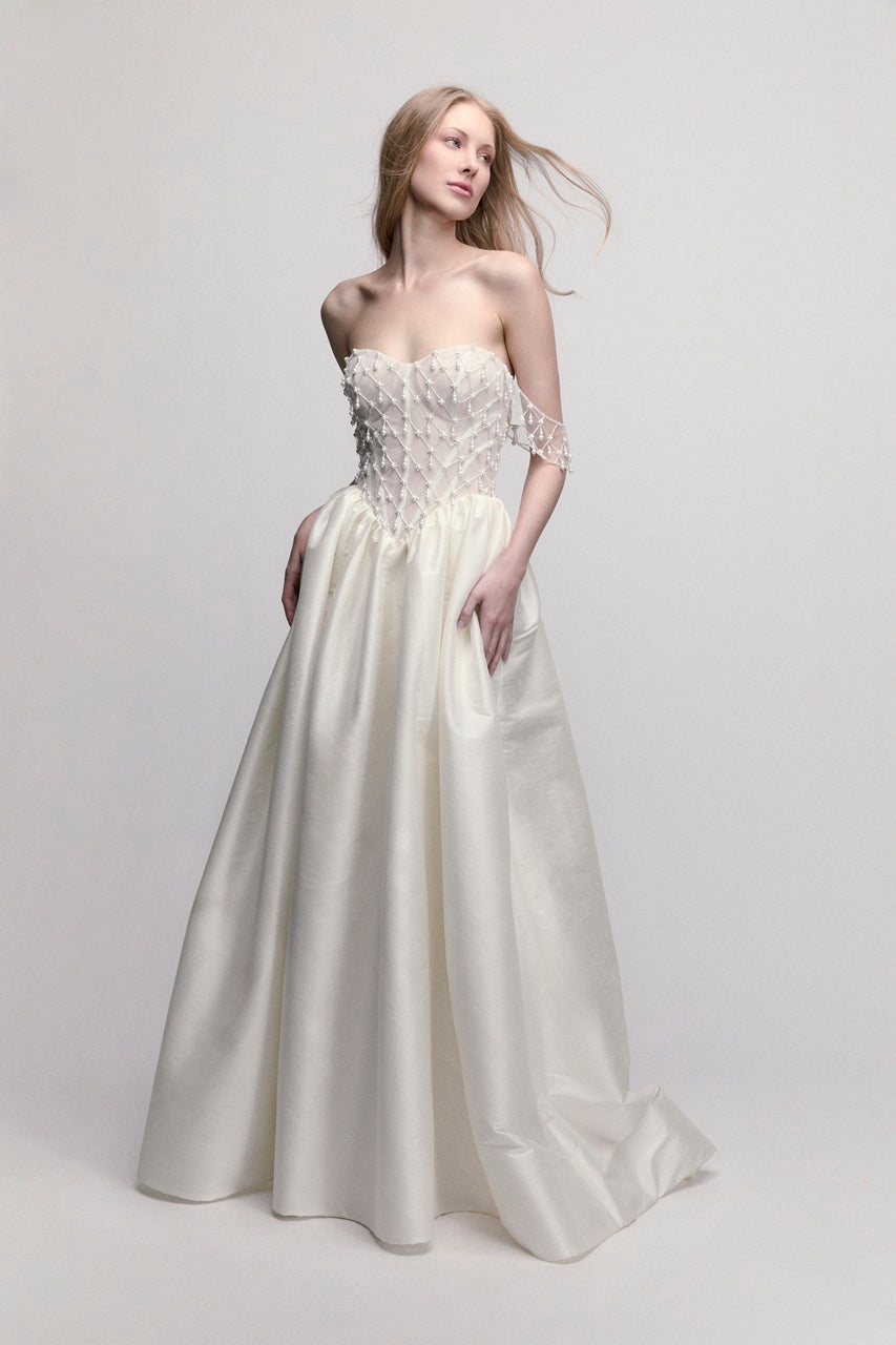 Emmeline with Swags Wedding Dress