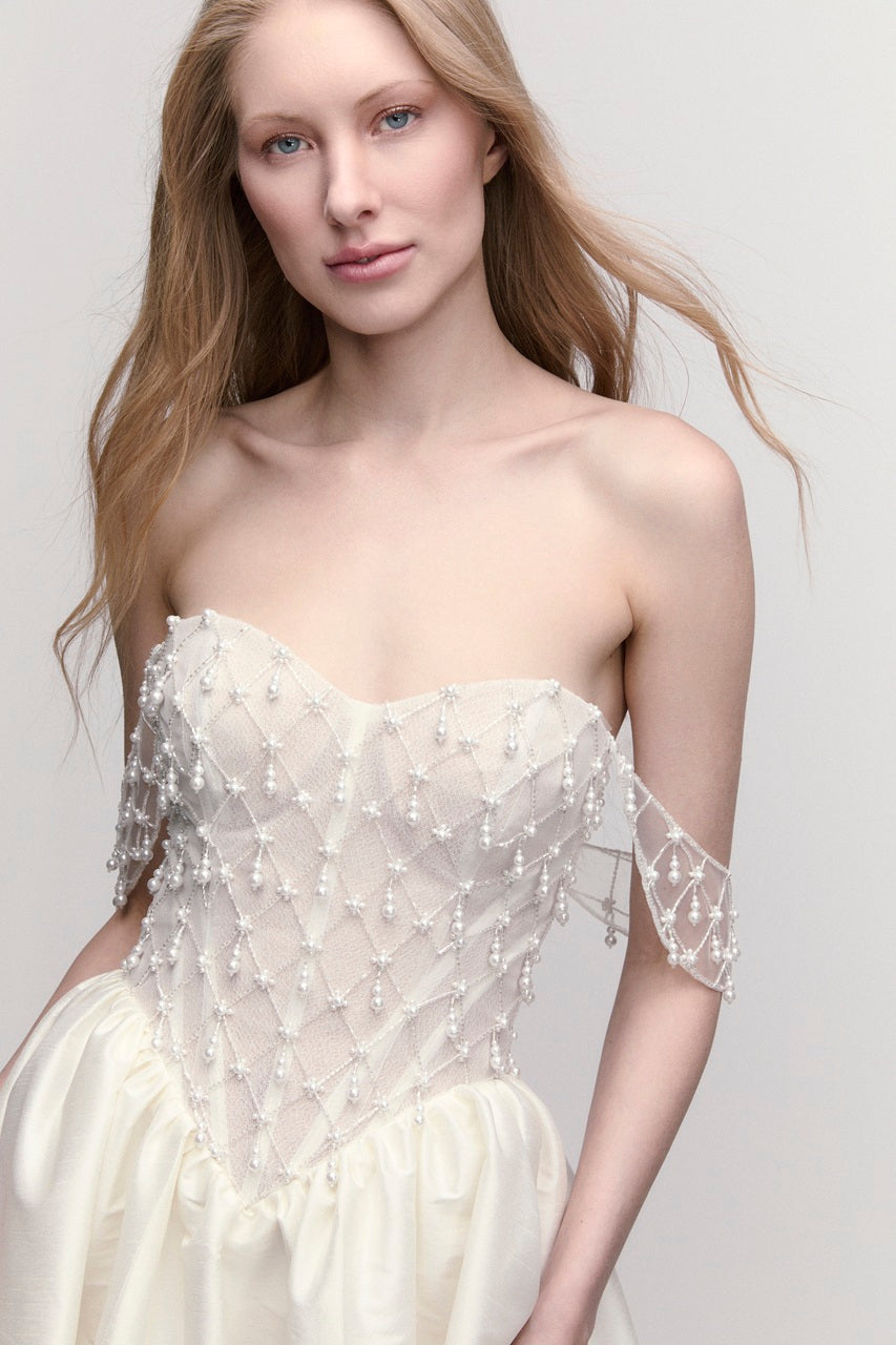 Emmeline with Swags Wedding Dress