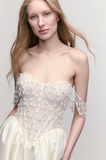 Emmeline with Swags Wedding Dress