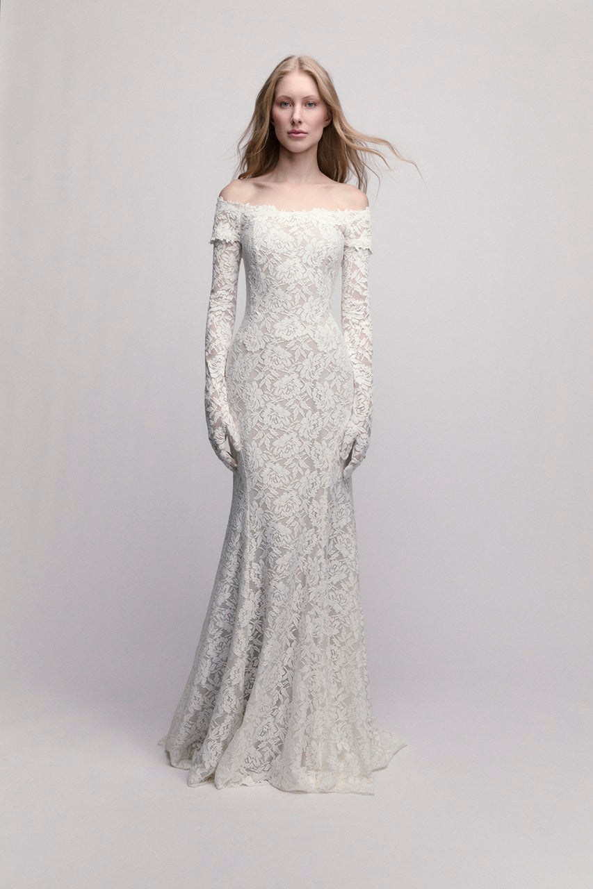 Franziska with Gloves Wedding Dress