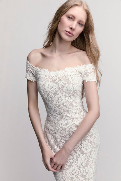 Franziska with Gloves Wedding Dress